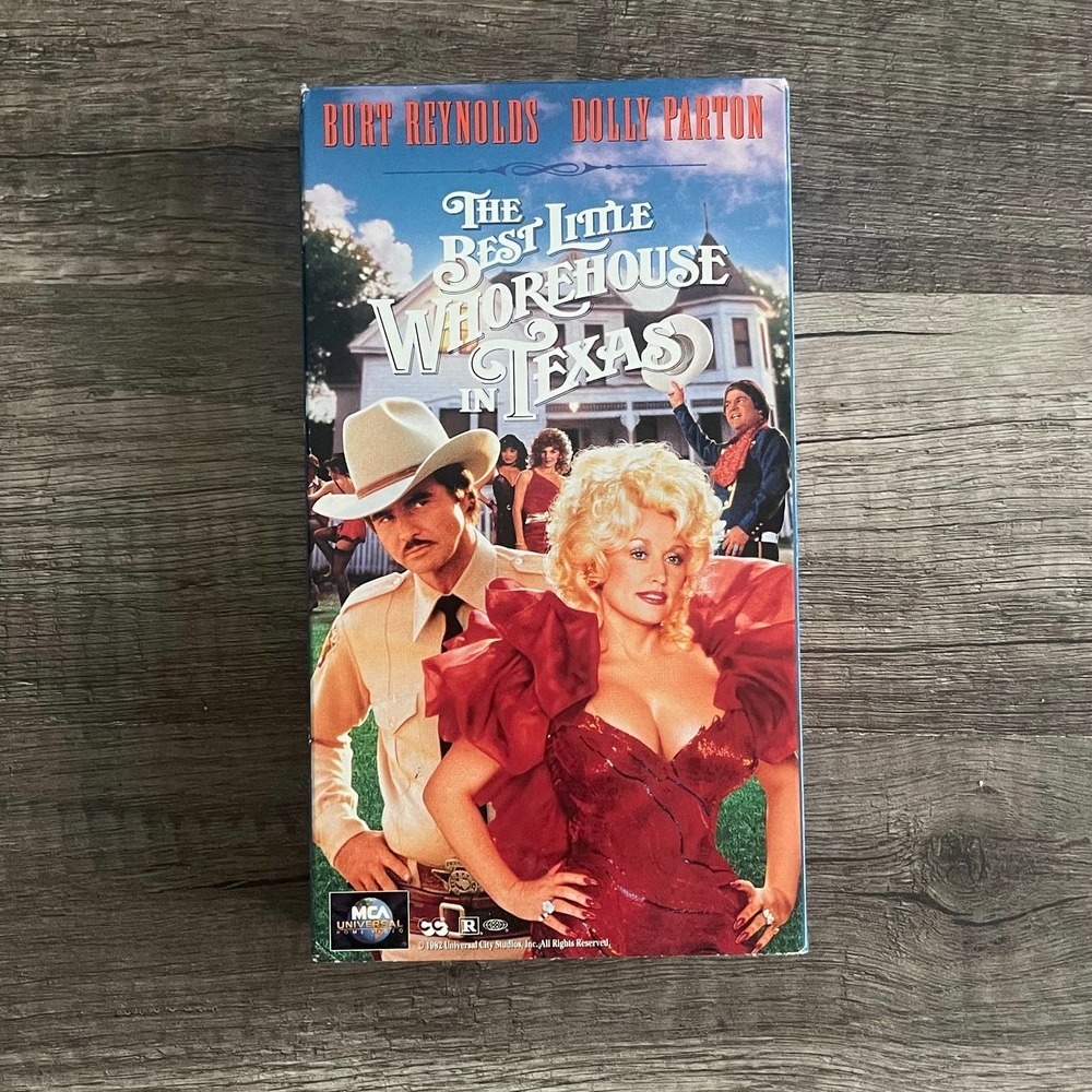 THE BEST LITTLE WHOREHOUSE IN TEXAS - BURT REYNOLDS DOLLY PARTON [ VHS ]